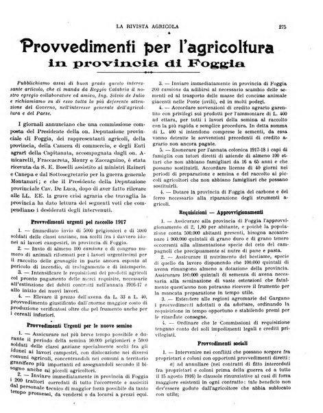 La rivista agricola industriale finanziaria commerciale