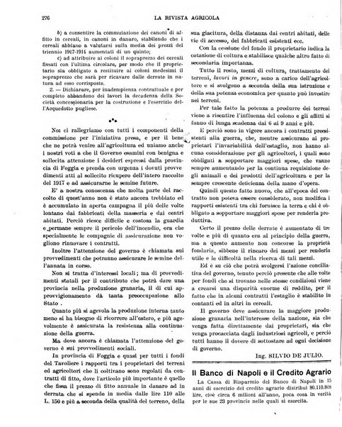 La rivista agricola industriale finanziaria commerciale