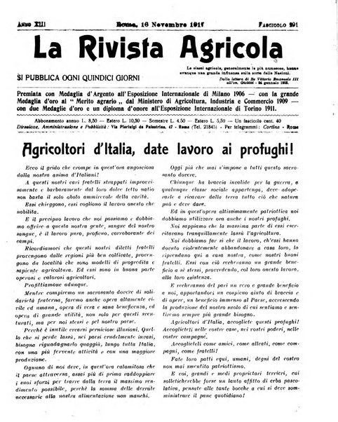 La rivista agricola industriale finanziaria commerciale