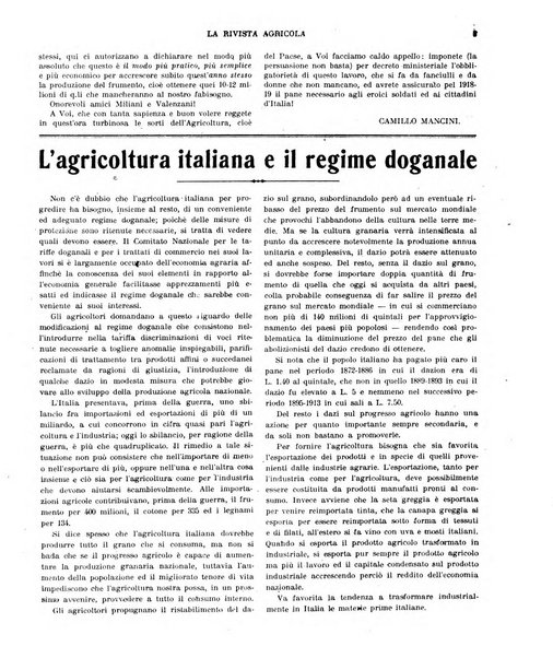 La rivista agricola industriale finanziaria commerciale