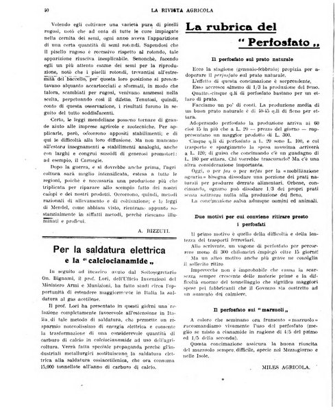 La rivista agricola industriale finanziaria commerciale