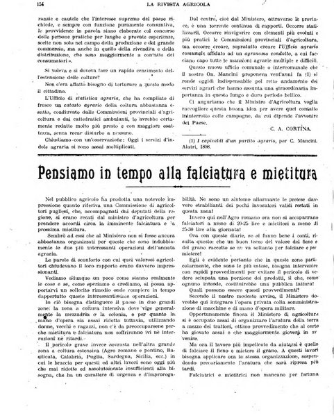 La rivista agricola industriale finanziaria commerciale