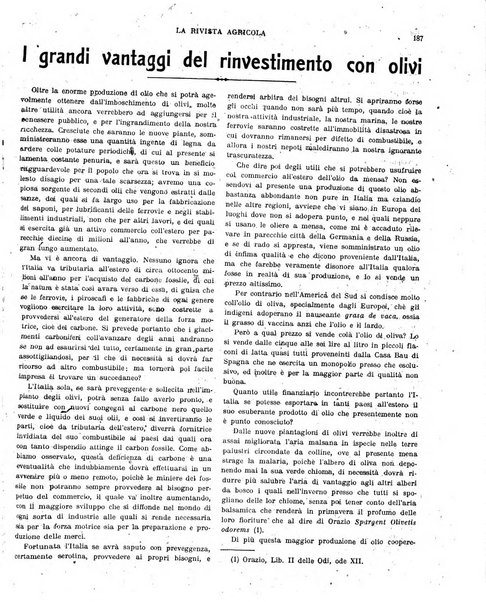 La rivista agricola industriale finanziaria commerciale