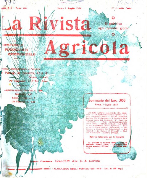 La rivista agricola industriale finanziaria commerciale