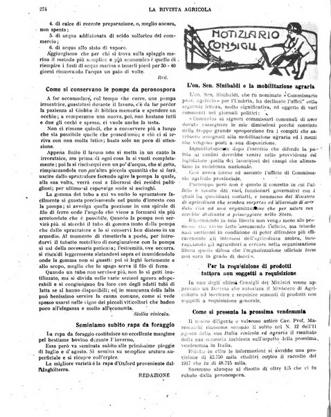 La rivista agricola industriale finanziaria commerciale