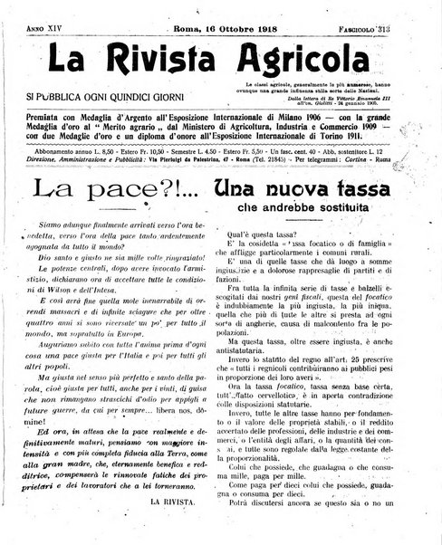 La rivista agricola industriale finanziaria commerciale