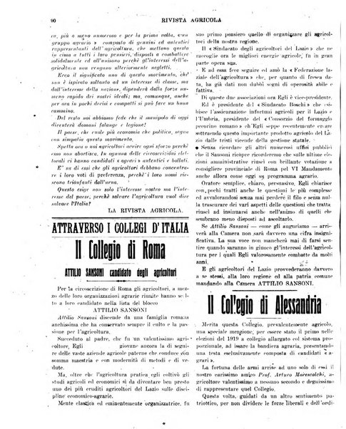 La rivista agricola industriale finanziaria commerciale