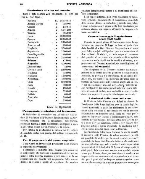 La rivista agricola industriale finanziaria commerciale