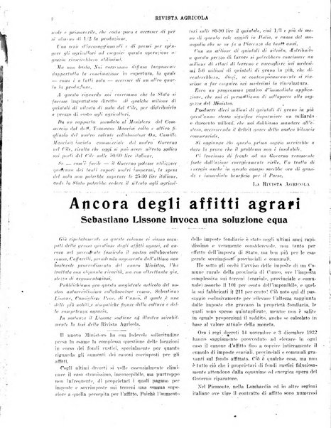 La rivista agricola industriale finanziaria commerciale