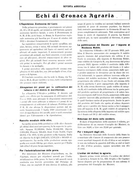 La rivista agricola industriale finanziaria commerciale