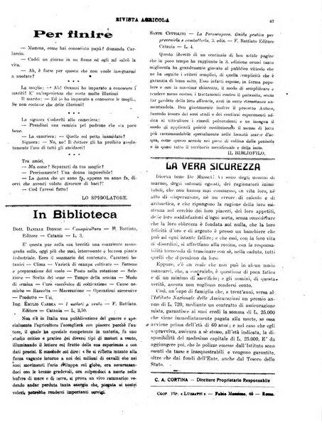 La rivista agricola industriale finanziaria commerciale