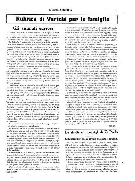 La rivista agricola industriale finanziaria commerciale