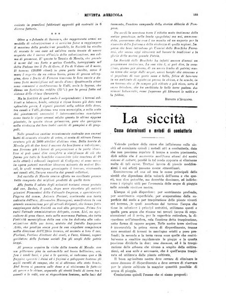 La rivista agricola industriale finanziaria commerciale