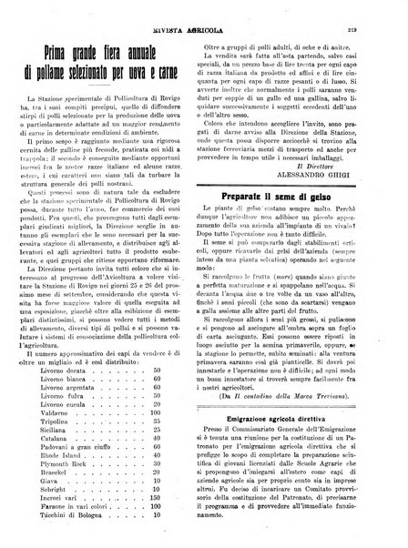 La rivista agricola industriale finanziaria commerciale