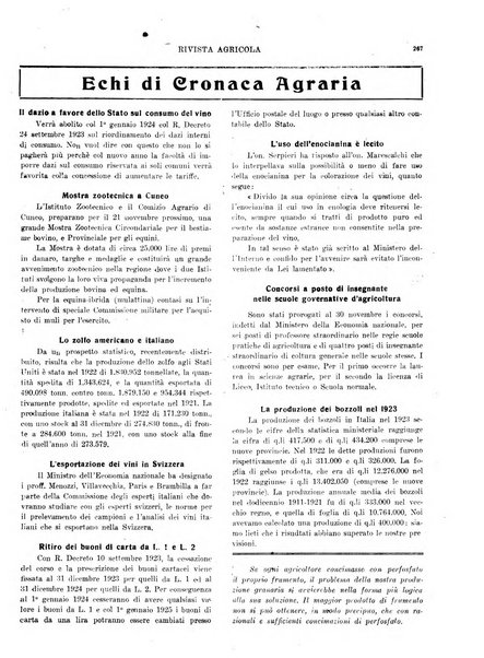 La rivista agricola industriale finanziaria commerciale