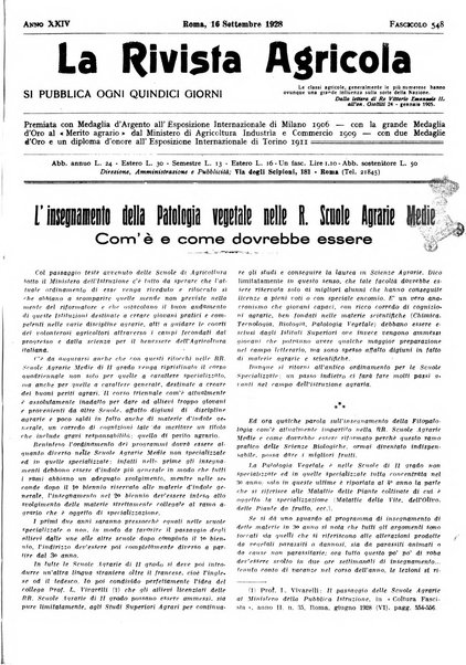 La rivista agricola industriale finanziaria commerciale