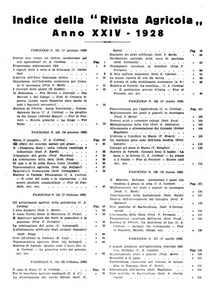 La rivista agricola industriale finanziaria commerciale