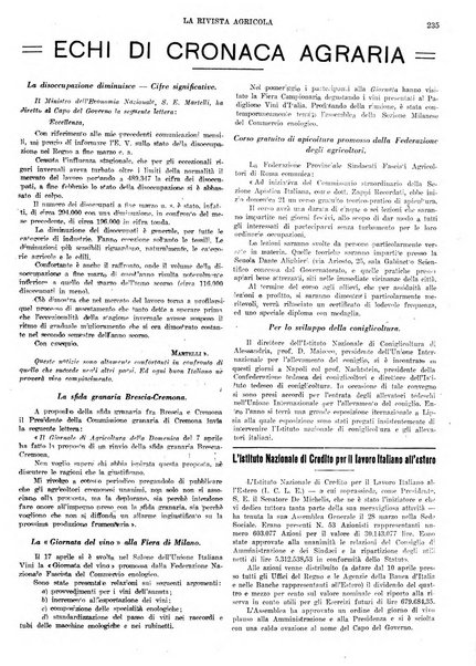 La rivista agricola industriale finanziaria commerciale