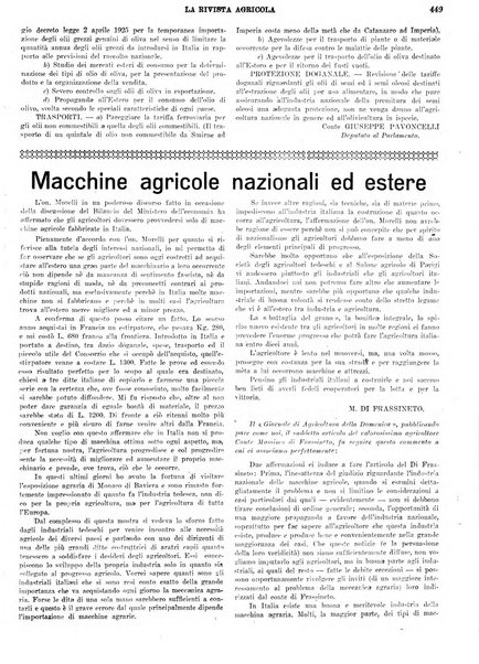 La rivista agricola industriale finanziaria commerciale