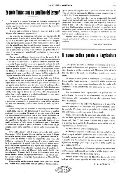 La rivista agricola industriale finanziaria commerciale