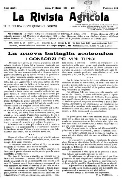 La rivista agricola industriale finanziaria commerciale