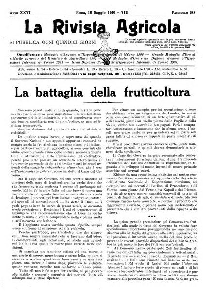 La rivista agricola industriale finanziaria commerciale