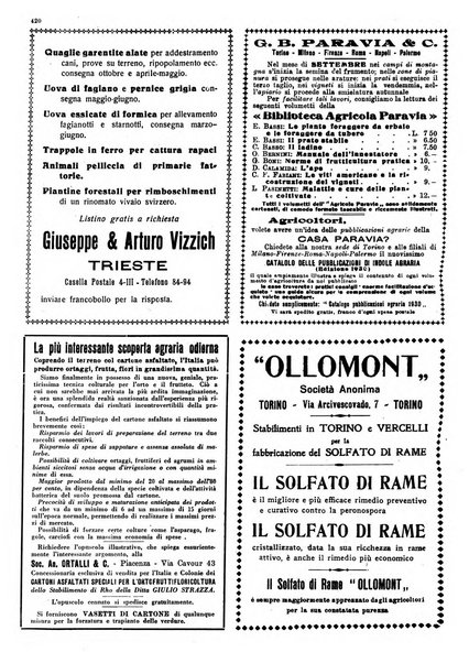 La rivista agricola industriale finanziaria commerciale