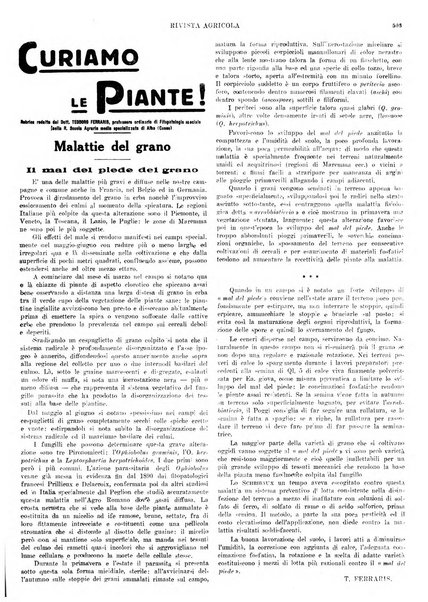 La rivista agricola industriale finanziaria commerciale