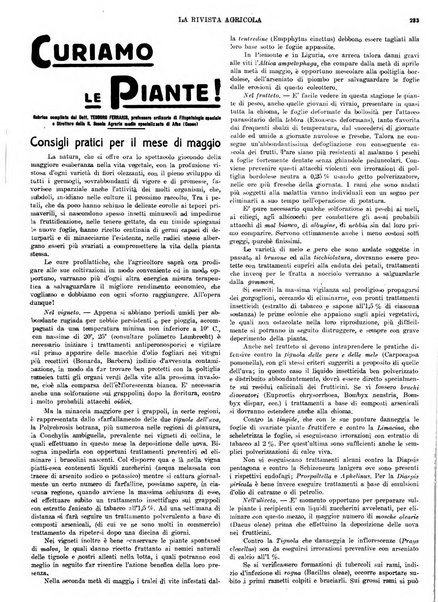 La rivista agricola industriale finanziaria commerciale