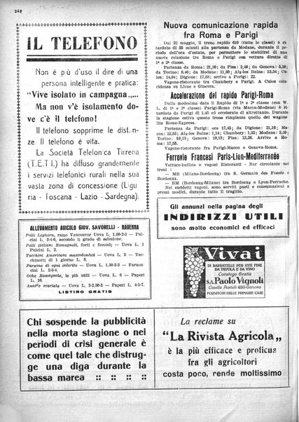 La rivista agricola industriale finanziaria commerciale