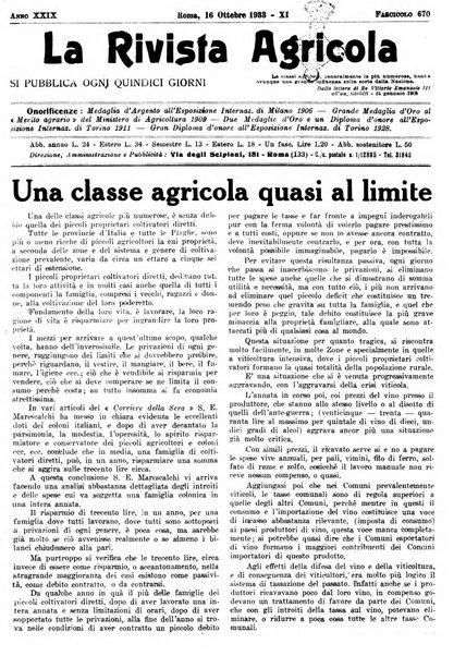 La rivista agricola industriale finanziaria commerciale