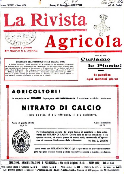 La rivista agricola industriale finanziaria commerciale