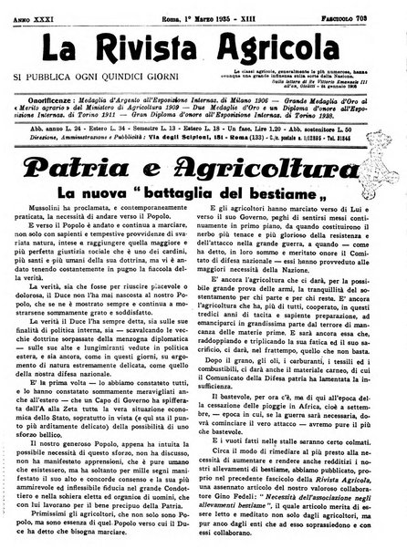 La rivista agricola industriale finanziaria commerciale