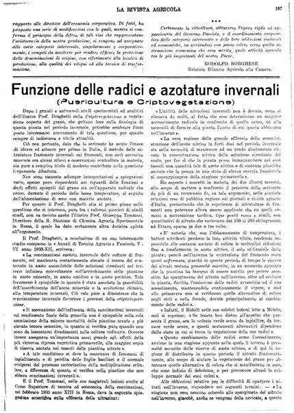 La rivista agricola industriale finanziaria commerciale