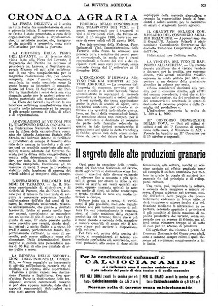 La rivista agricola industriale finanziaria commerciale