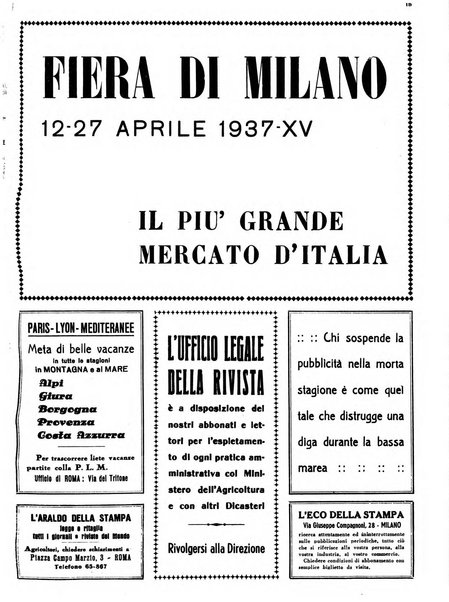 La rivista agricola industriale finanziaria commerciale