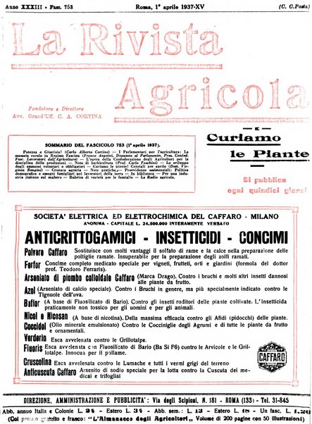 La rivista agricola industriale finanziaria commerciale