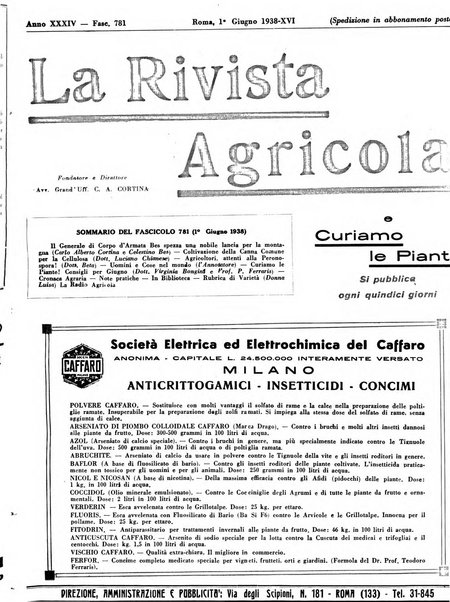 La rivista agricola industriale finanziaria commerciale