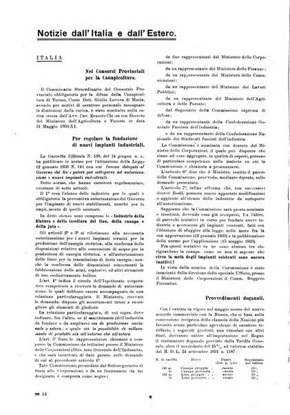 La canapa bollettino del consorzio industriali canapieri dei consorzi per la canapa