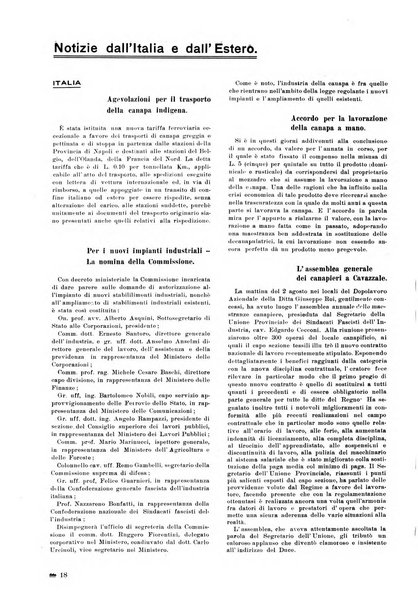 La canapa bollettino del consorzio industriali canapieri dei consorzi per la canapa