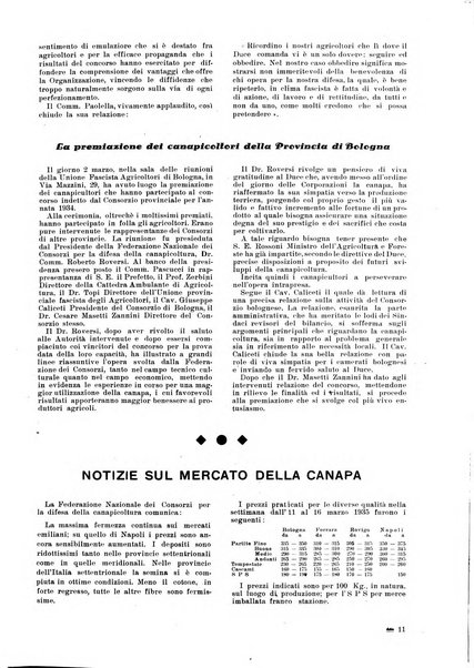 La canapa bollettino del consorzio industriali canapieri dei consorzi per la canapa