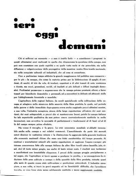 La canapa bollettino del consorzio industriali canapieri dei consorzi per la canapa