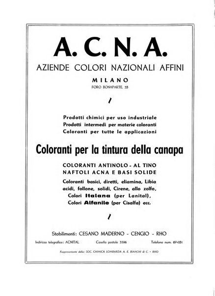 La canapa bollettino del consorzio industriali canapieri dei consorzi per la canapa