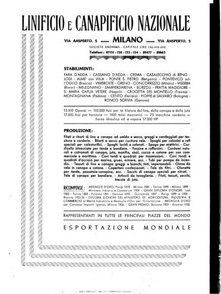 La canapa bollettino del consorzio industriali canapieri dei consorzi per la canapa