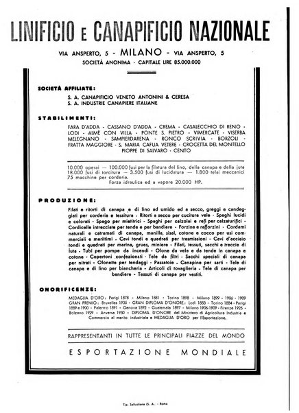 La canapa bollettino del consorzio industriali canapieri dei consorzi per la canapa