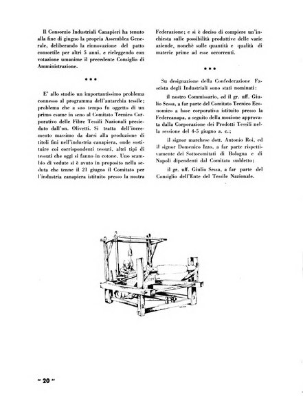 La canapa bollettino del consorzio industriali canapieri dei consorzi per la canapa