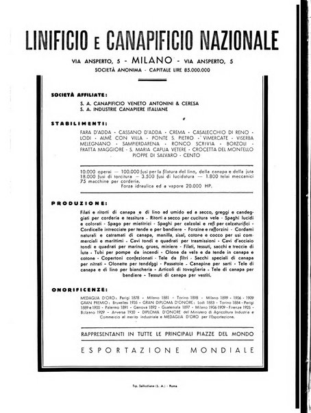 La canapa bollettino del consorzio industriali canapieri dei consorzi per la canapa