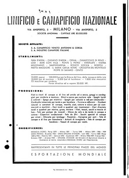 La canapa bollettino del consorzio industriali canapieri dei consorzi per la canapa