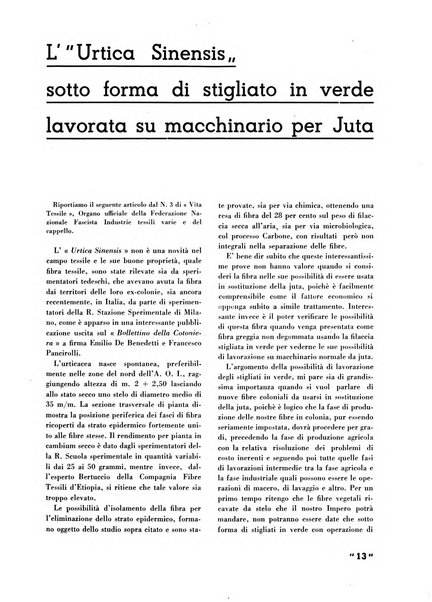 La canapa bollettino del consorzio industriali canapieri dei consorzi per la canapa