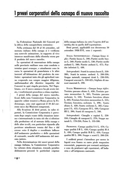 La canapa bollettino del consorzio industriali canapieri dei consorzi per la canapa